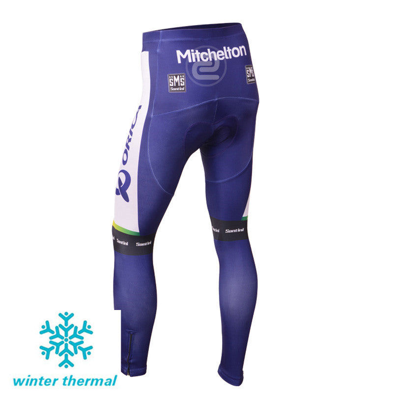 Winter Fleece Long Sleeve Cycling Jersey (Bib) Pants 037