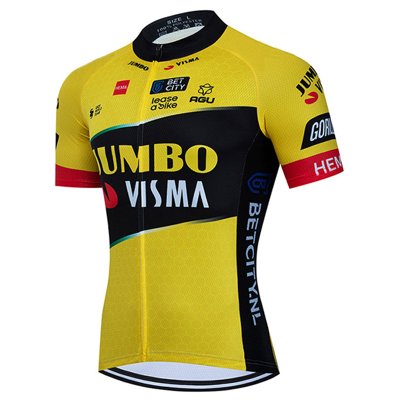 Men's Breathable Short Sleeve Cycling Jersey (Bib) Shorts Jumbo003-AC