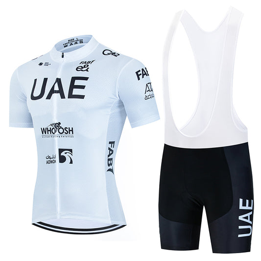 Men's Breathable Short Sleeve Cycling Jersey (Bib) Shorts UAE007-AC