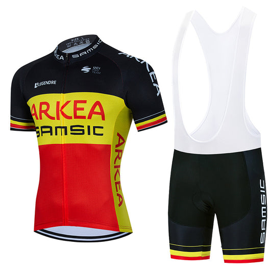 Men's Breathable Short Sleeve Cycling Jersey (Bib) Shorts ARKEA004-AC