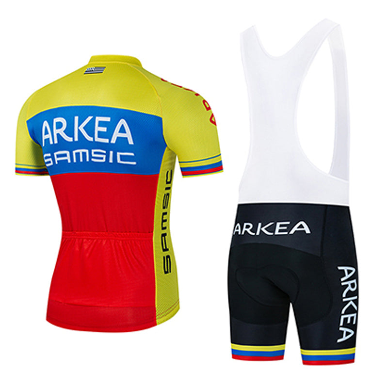 Men's Breathable Short Sleeve Cycling Jersey (Bib) Shorts ARKEA005-AC