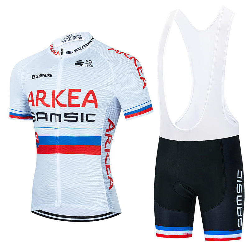 Men's Breathable Short Sleeve Cycling Jersey (Bib) Shorts ARKEA006-AC