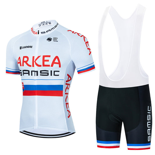 Men's Breathable Short Sleeve Cycling Jersey (Bib) Shorts ARKEA006-AC