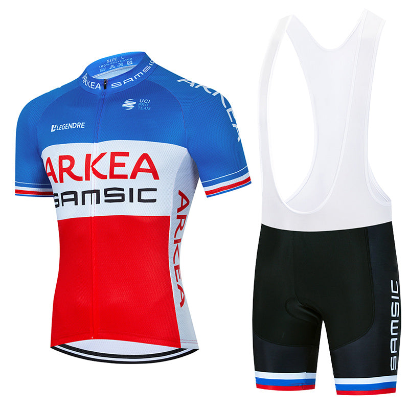 Men's Breathable Short Sleeve Cycling Jersey (Bib) Shorts ARKEA007-AC