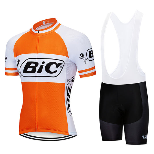 Men's Breathable Short Sleeve Cycling Jersey (Bib) Shorts Bic001-AC