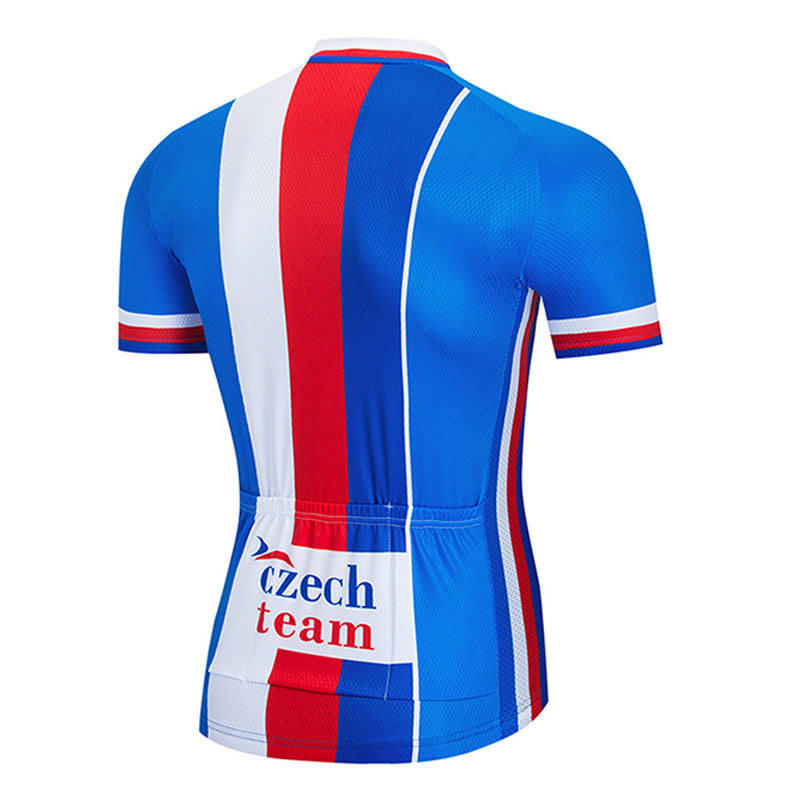 Men's Breathable Short Sleeve Cycling Jersey (Bib) Shorts Czech001-AC