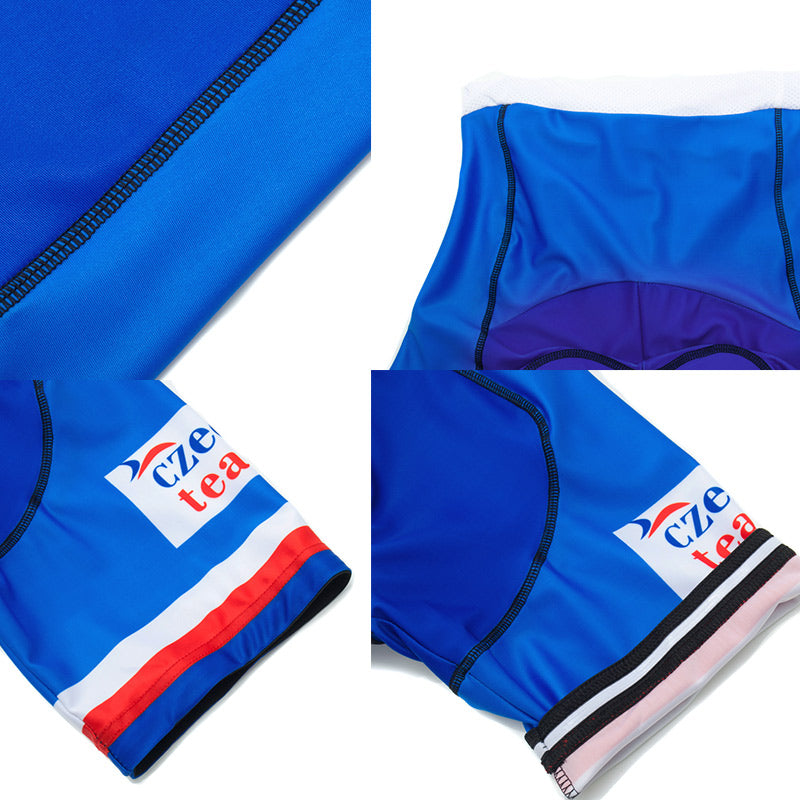 Men's Breathable Short Sleeve Cycling Jersey (Bib) Shorts Czech001-AC