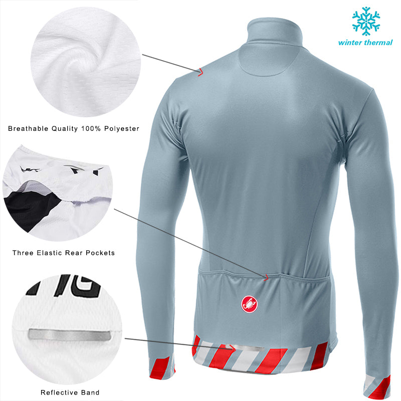 FLeece Long Sleeve Cycling Jersey (Bib) Pants 2019 Castelli-006