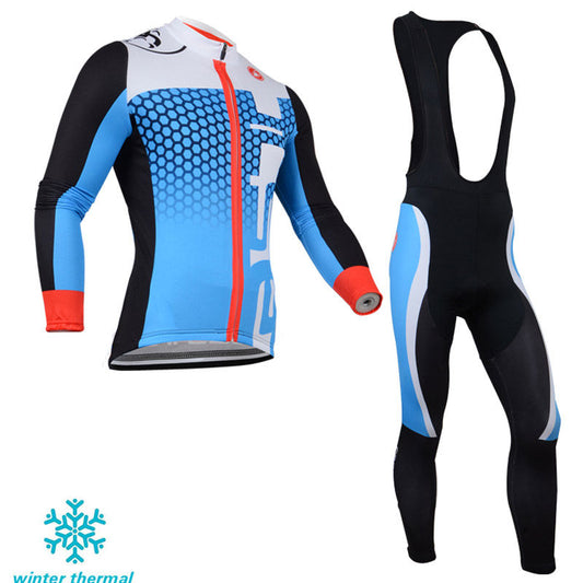 Winter Fleece Long Sleeve Cycling Jersey (Bib) Pants 105