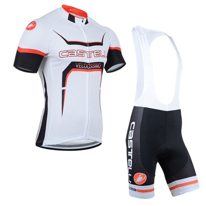 Men's Short Sleeve Cycling Jersey (Bib) Shorts Castelli 111