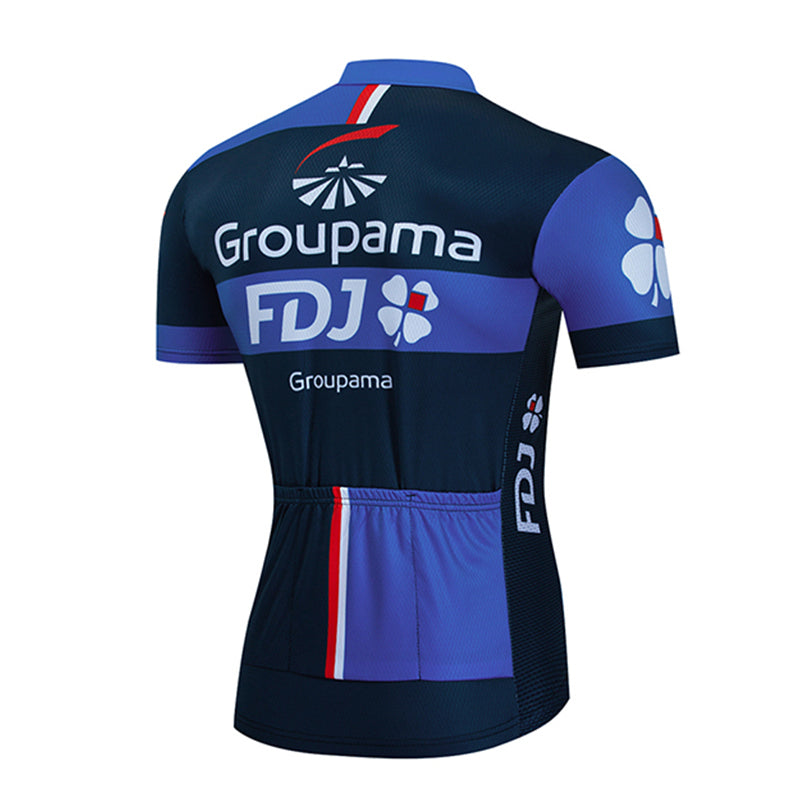 Men's Breathable Short Sleeve Cycling Jersey (Bib) Shorts FDJ007-AC