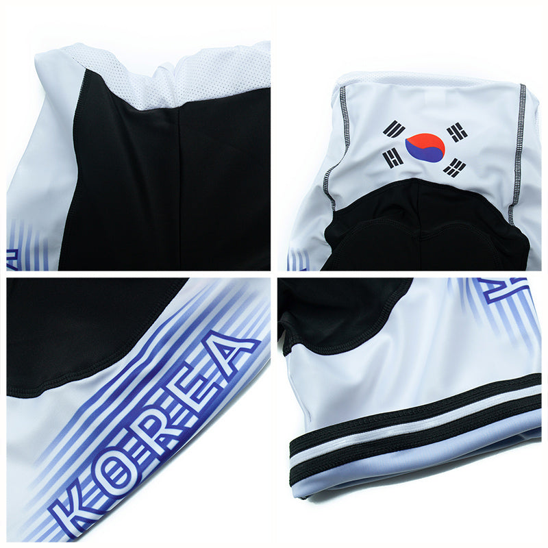 Men's Breathable Short Sleeve Cycling Jersey (Bib) Shorts Korea001-AC