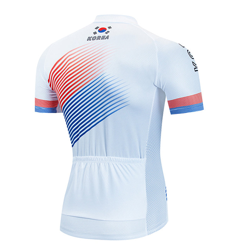 Men's Breathable Short Sleeve Cycling Jersey (Bib) Shorts Korea001-AC