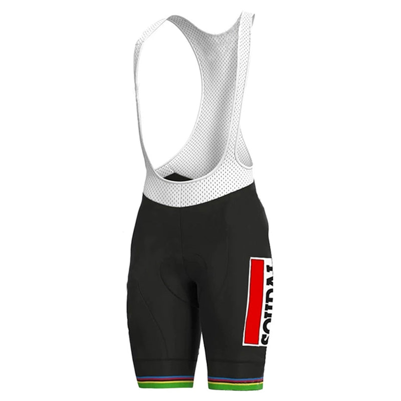 Men's Breathable Short Sleeve Cycling Jersey (Bib) Shorts Quick Step005-AC