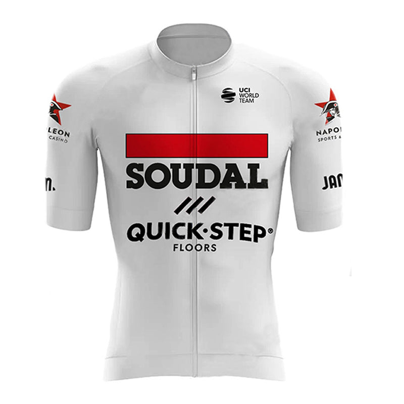 Men's Breathable Short Sleeve Cycling Jersey (Bib) Shorts Quick Step006-AC