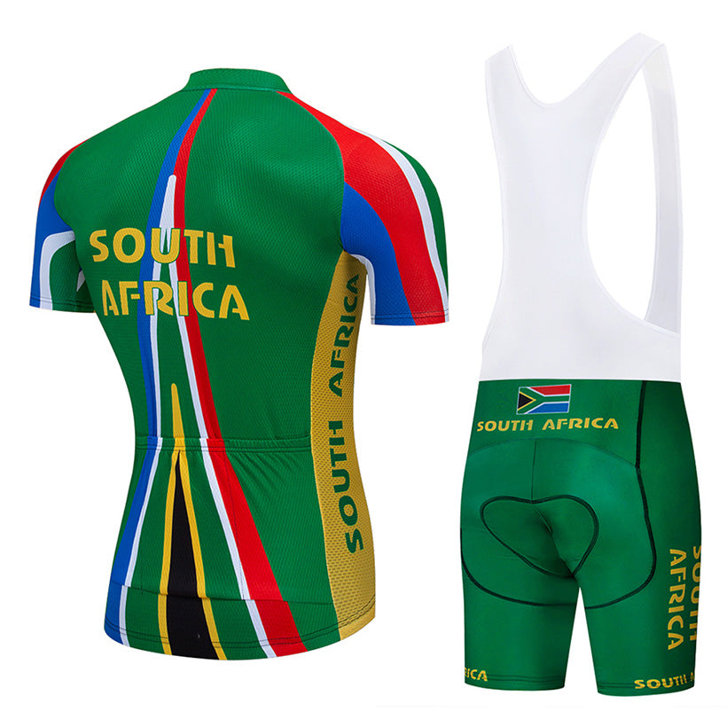 Men's Breathable Short Sleeve Cycling Jersey (Bib) Shorts South Africa001-AC
