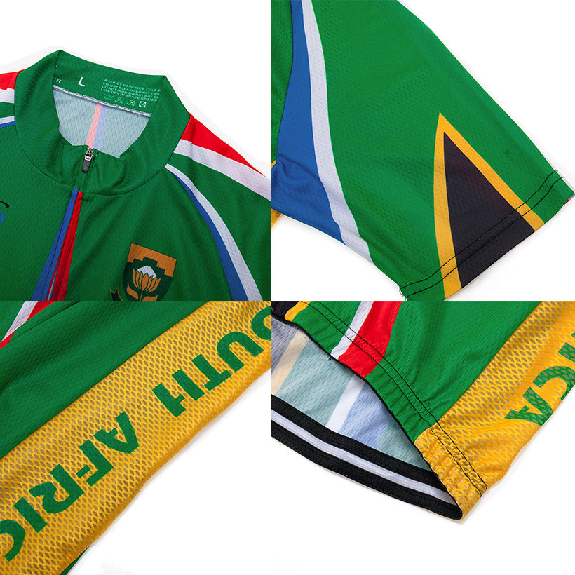 Men's Breathable Short Sleeve Cycling Jersey (Bib) Shorts South Africa001-AC