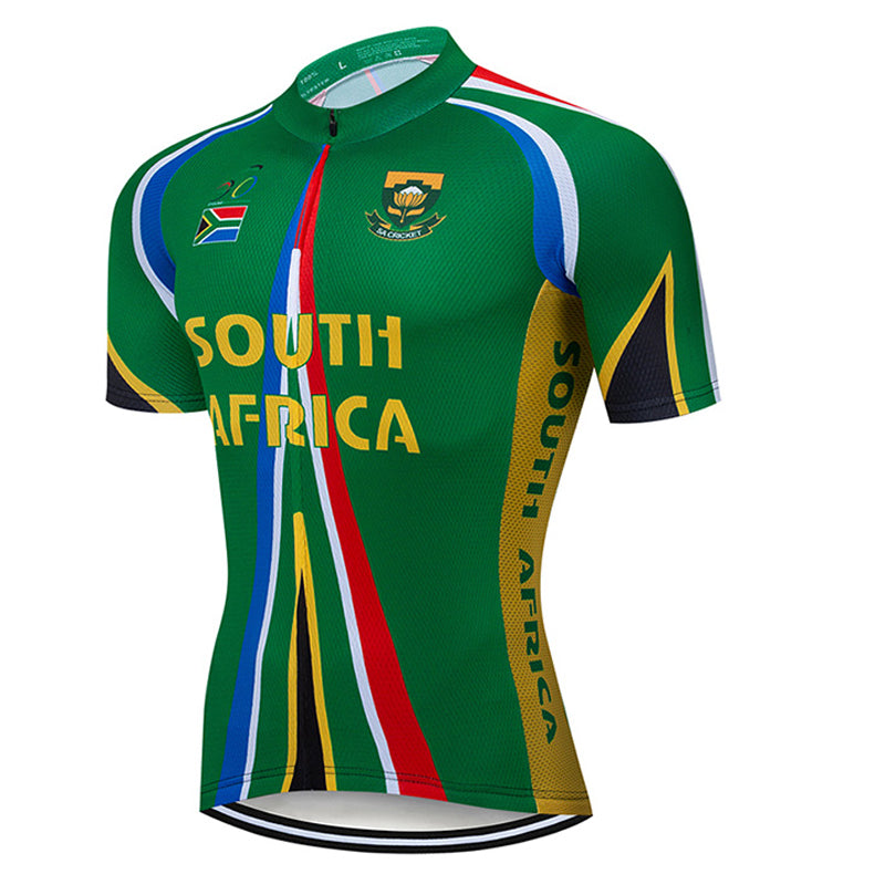 Men's Breathable Short Sleeve Cycling Jersey (Bib) Shorts South Africa001-AC