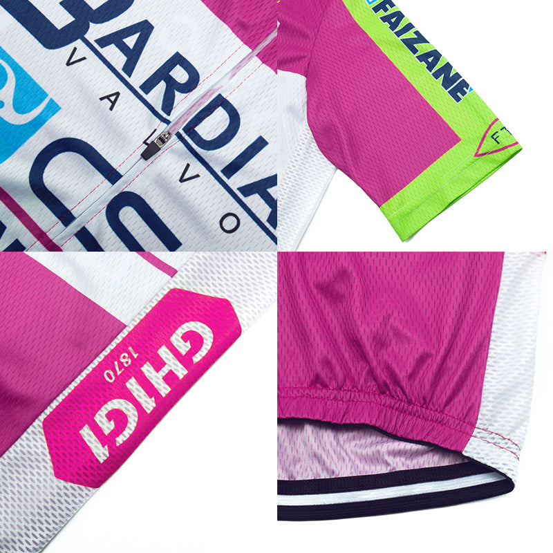 Men's Breathable Short Sleeve Cycling Jersey (Bib) Shorts Bardiani006-AC