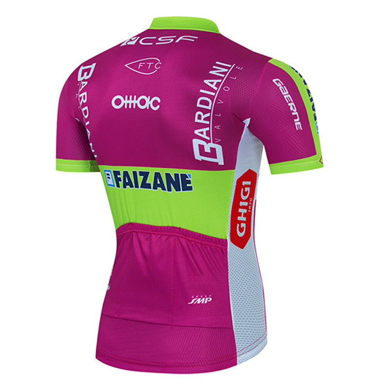 Men's Breathable Short Sleeve Cycling Jersey (Bib) Shorts Bardiani006-AC