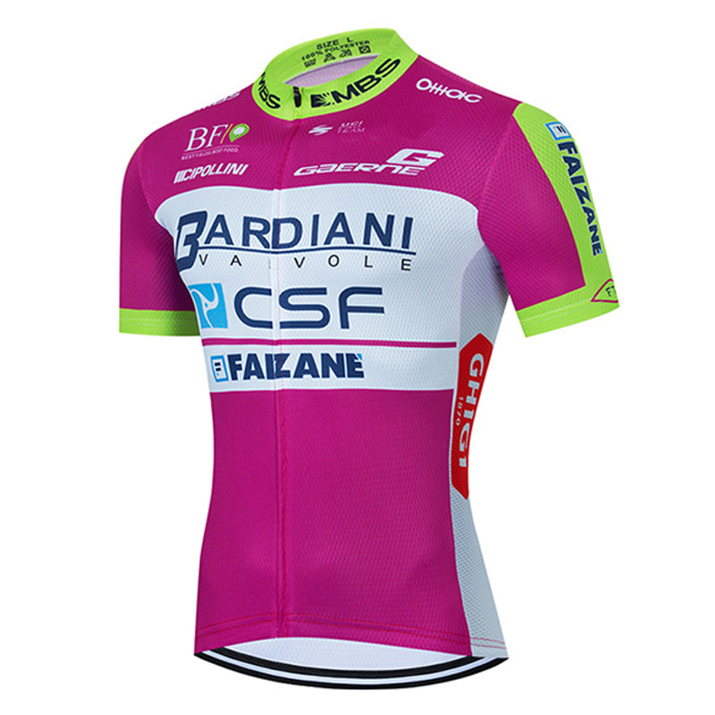 Men's Breathable Short Sleeve Cycling Jersey (Bib) Shorts Bardiani006-AC