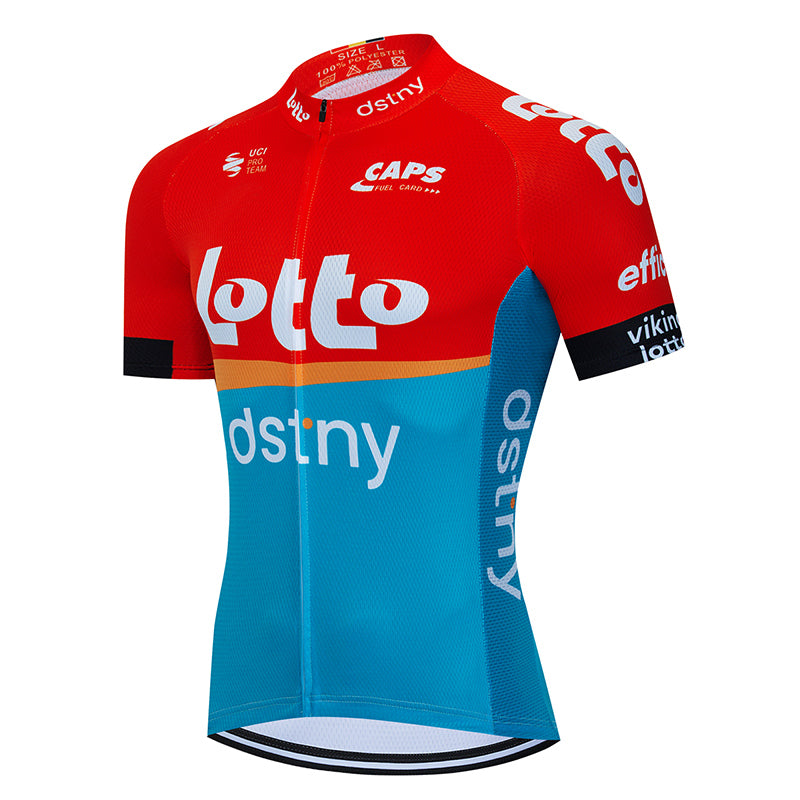 Men's Breathable Short Sleeve Cycling Jersey (Bib) Shorts Lotto-018-AC