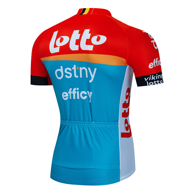 Men's Breathable Short Sleeve Cycling Jersey (Bib) Shorts Lotto-018-AC