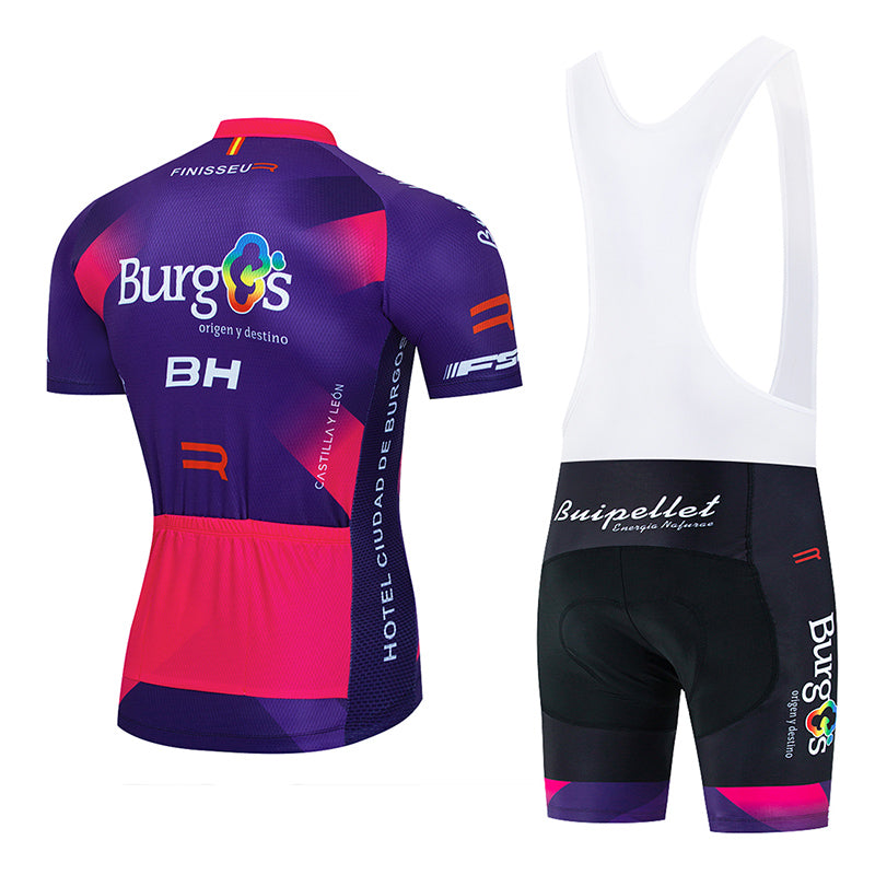 Men's Breathable Short Sleeve Cycling Jersey (Bib) Shorts Burges-003-AC