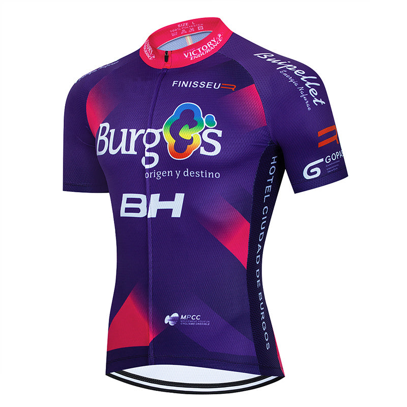 Men's Breathable Short Sleeve Cycling Jersey (Bib) Shorts Burges-003-AC