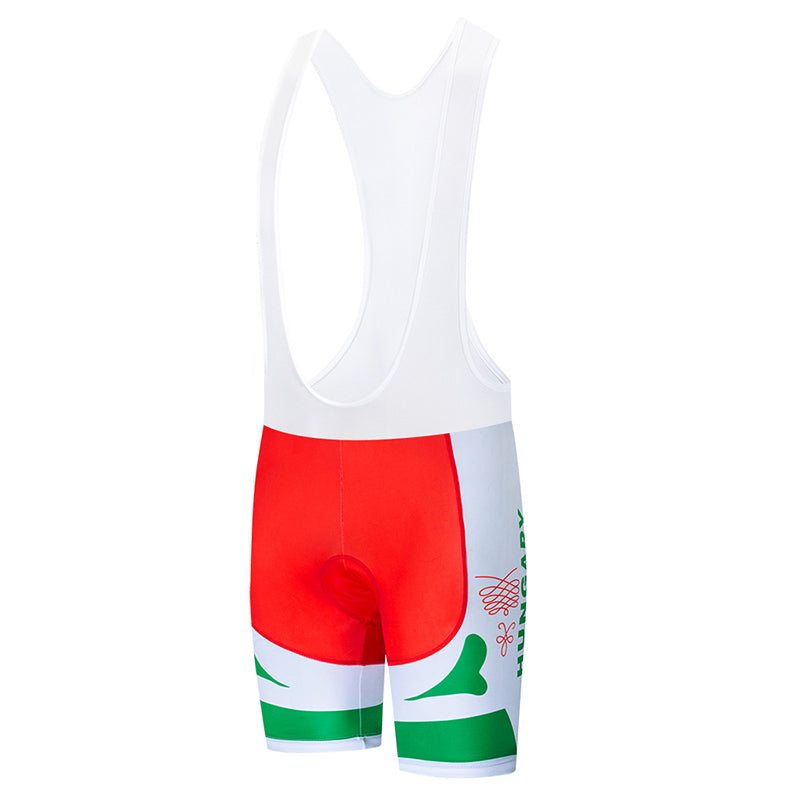 Men's Breathable Short Sleeve Cycling Jersey (Bib) Shorts Hungary-001-AC