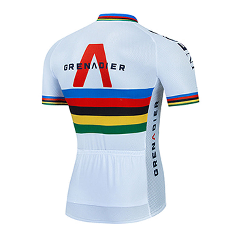 Men's Breathable Short Sleeve Cycling Jersey (Bib) Shorts Ineos-003-AC