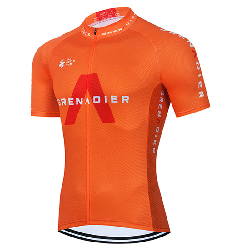 Men's Breathable Short Sleeve Cycling Jersey (Bib) Shorts Ineos-004-AC