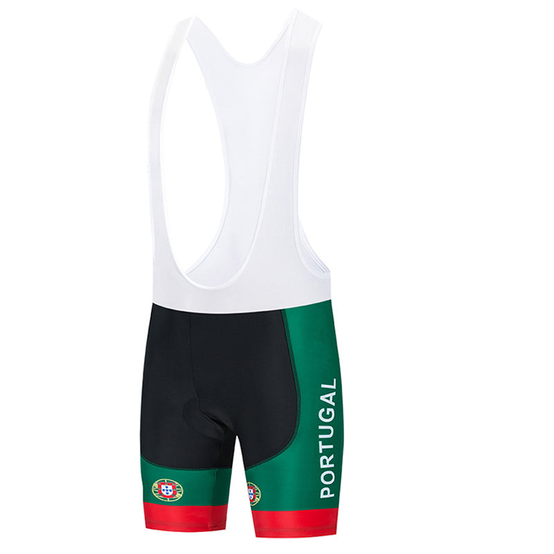 Men's Breathable Short Sleeve Cycling Jersey (Bib) Shorts Portugal-001-AC