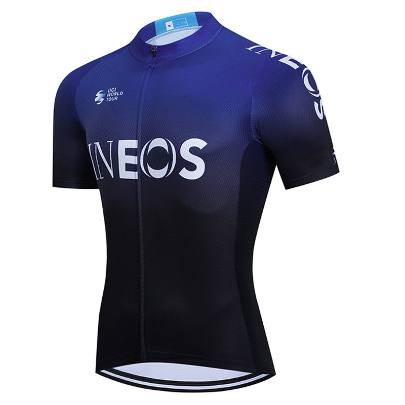 Men's Breathable Short Sleeve Cycling Jersey (Bib) Shorts Ineos-013-AC
