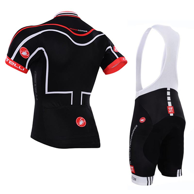 Men's Short Sleeve Cycling Jersey (Bib) Shorts Castelli 245