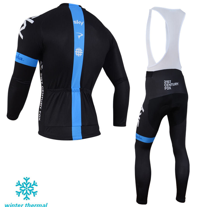 Winter Fleece Long Sleeve Cycling Jersey (Bib) Pants 133