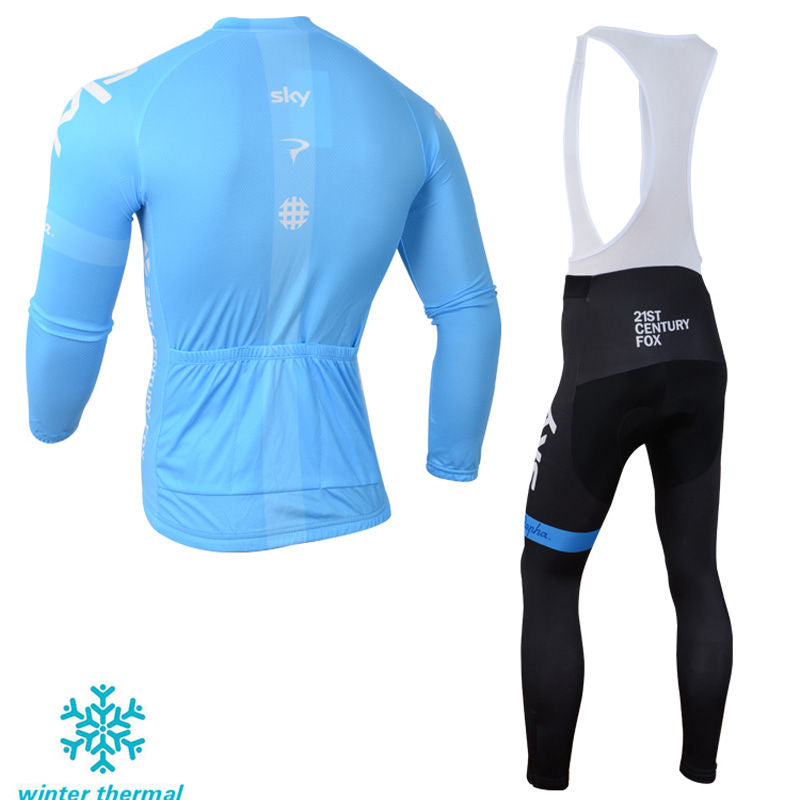 Winter Fleece Long Sleeve Cycling Jersey (Bib) Pants 132