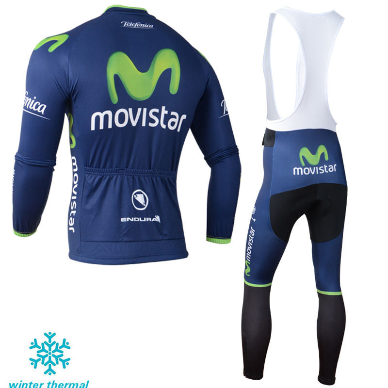 Winter Fleece Long Sleeve Cycling Jersey (Bib) Pants 112