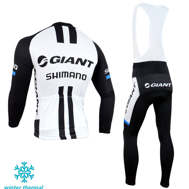 Winter Fleece Long Sleeve Cycling Jersey (Bib) Pants 124