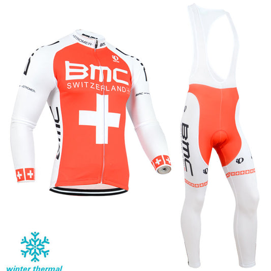 Winter Fleece Long Sleeve Cycling Jersey (Bib) Pants 122