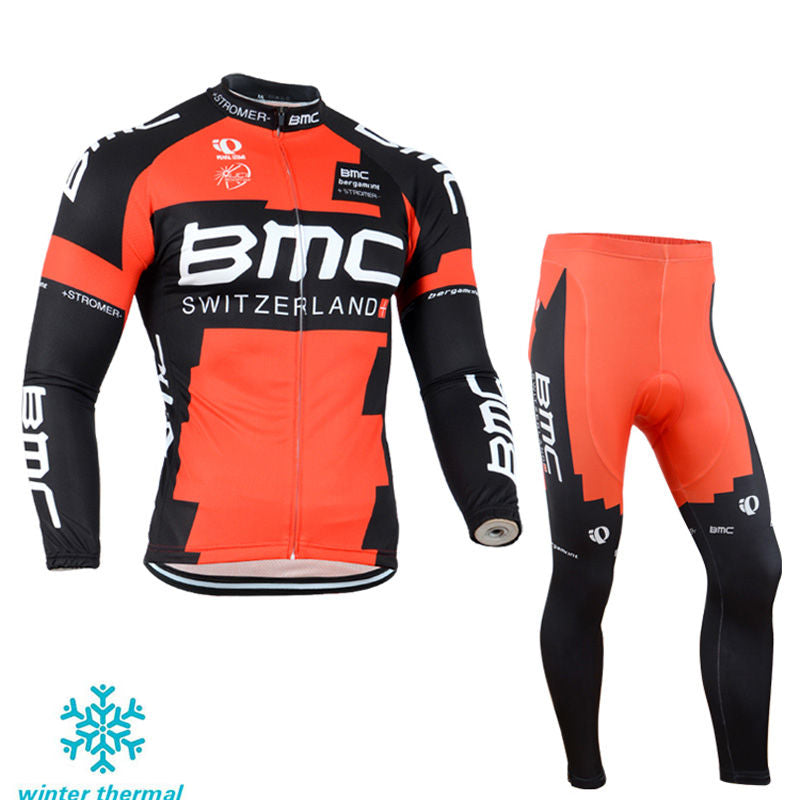 Winter Fleece Long Sleeve Cycling Jersey (Bib) Pants 125