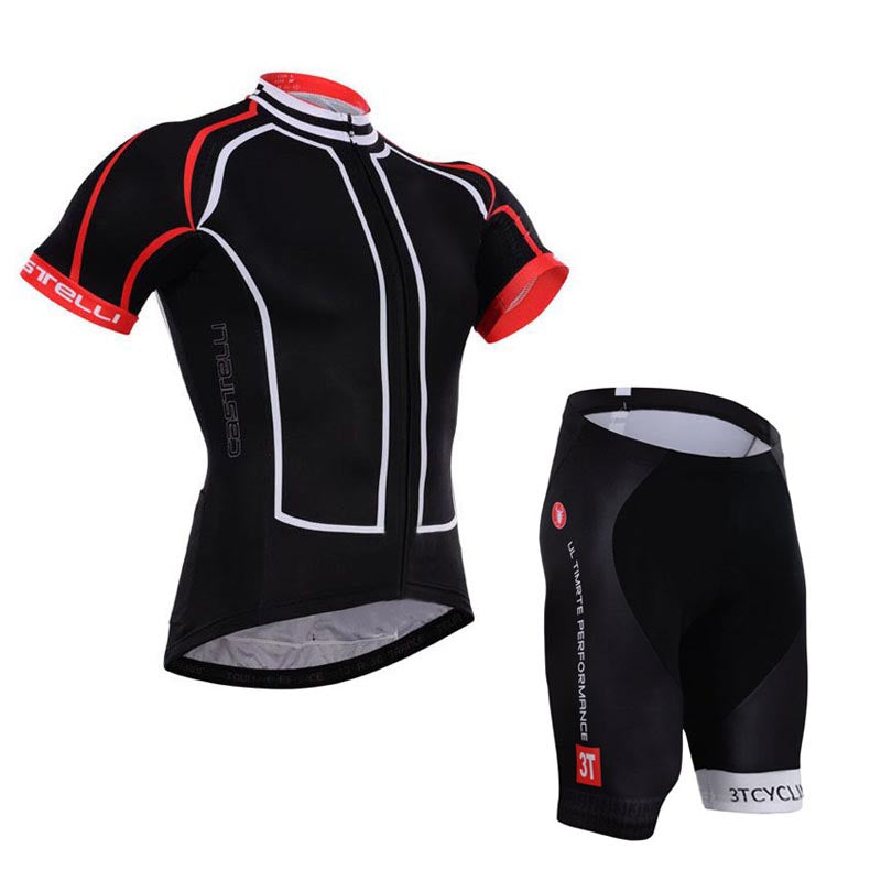 Men's Short Sleeve Cycling Jersey (Bib) Shorts Castelli 245