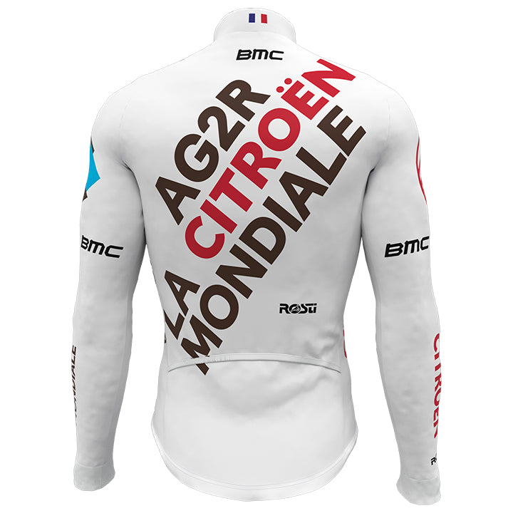 AG2R CITRO?N TEAM LONG SLEEVE JERSEY Bib Pants WHITE - MAROON - RED