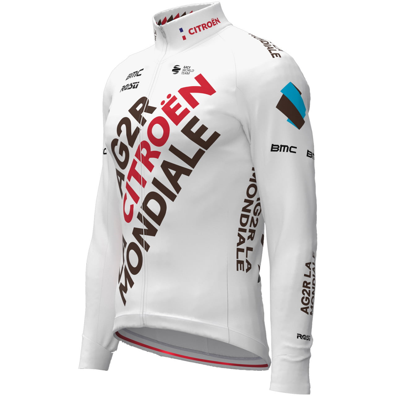 AG2R Cycling Long Sleeve Jersey Bib Pants MTB Riding Sets AG2R-2022-001-DF