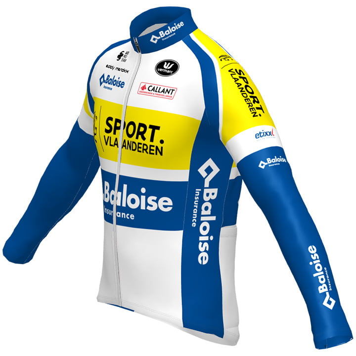 SPORT VLAANDEREN-BALOISE LONG SLEEVE JERSEY Bib Pants BLUE - YELLOW