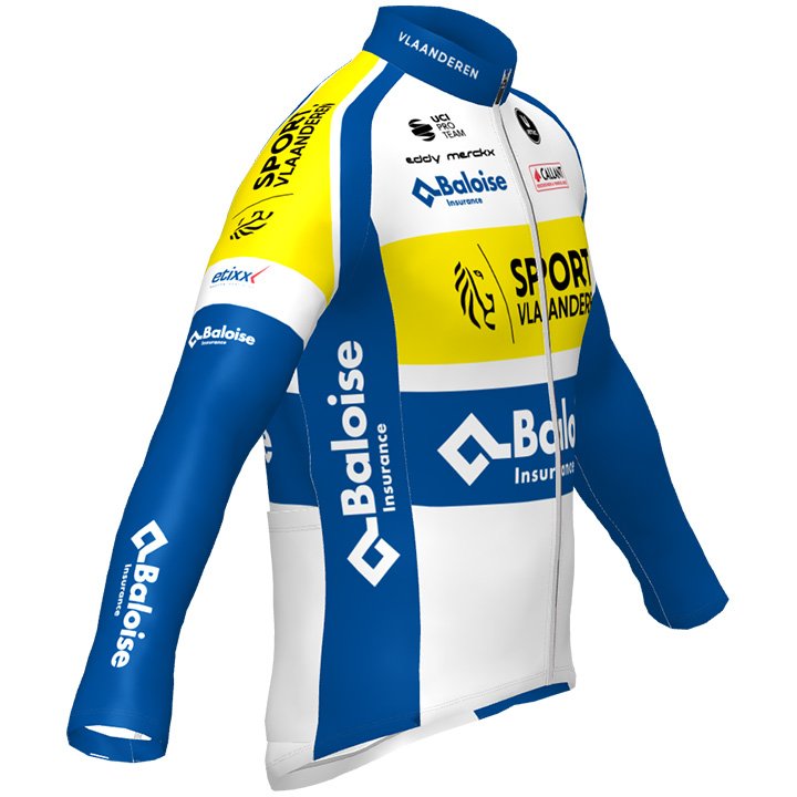 SPORT VLAANDEREN-BALOISE LONG SLEEVE JERSEY Bib Pants BLUE - YELLOW