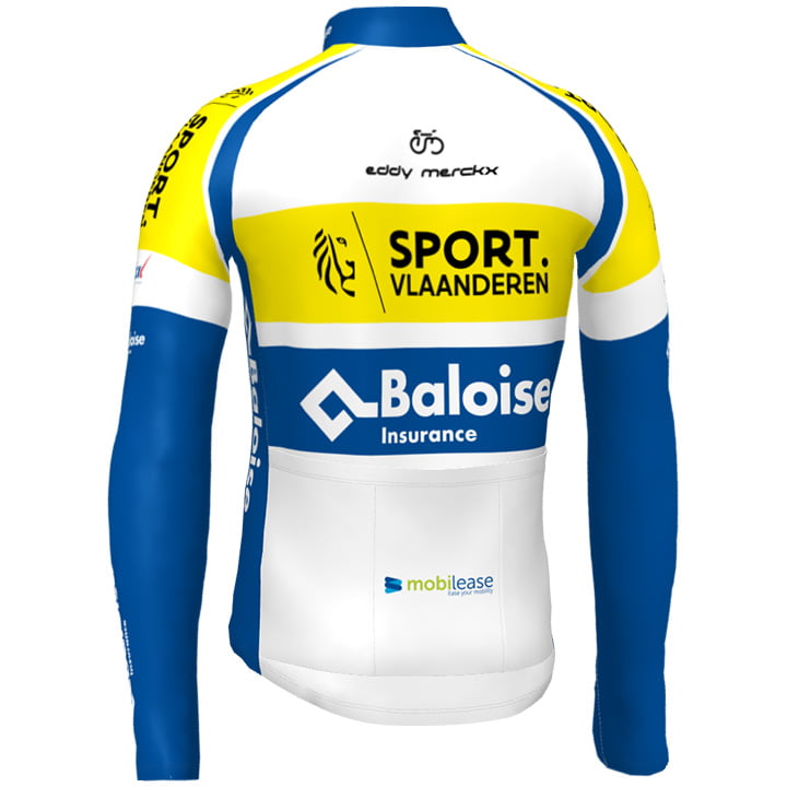 SPORT VLAANDEREN-BALOISE LONG SLEEVE JERSEY Bib Pants BLUE - YELLOW
