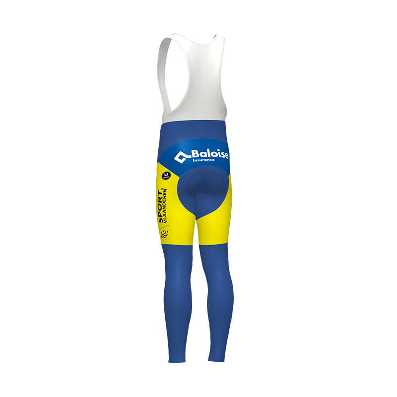 SPORT VLAANDEREN-BALOISE LONG SLEEVE JERSEY Bib Pants BLUE - YELLOW