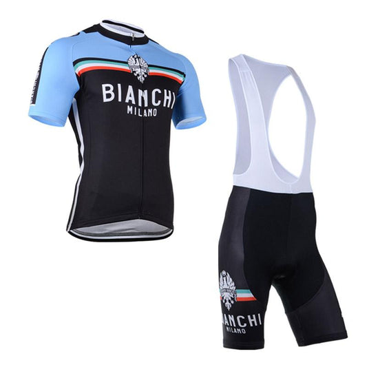Men's Short Sleeve Cycling Jersey (Bib) Shorts Bianchi-007