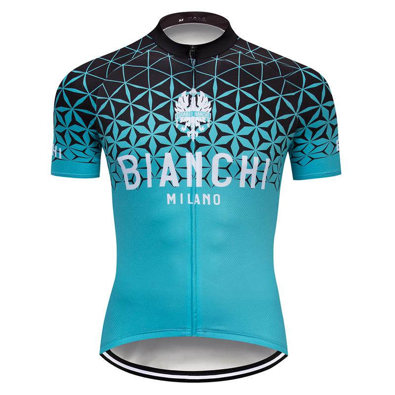 Men's Short Sleeve Cycling Jersey (Bib) Shorts Bianchi-011
